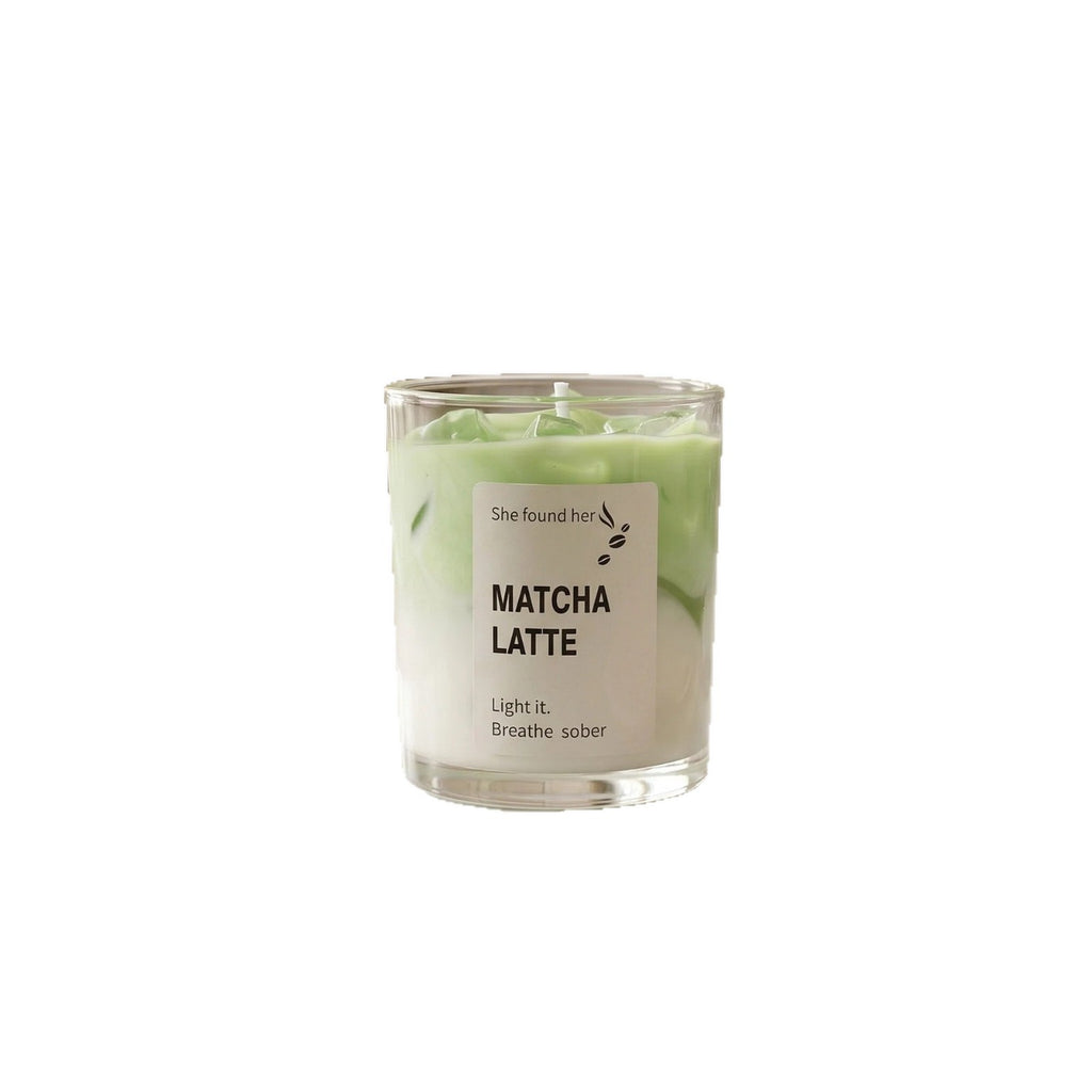 Creative Matcha Cup-Shaped Jelly Wax Scented Candle