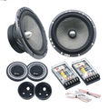 6.5 Inch 140W 2-Way Car Component Speaker System with Silk Dome Tweeters