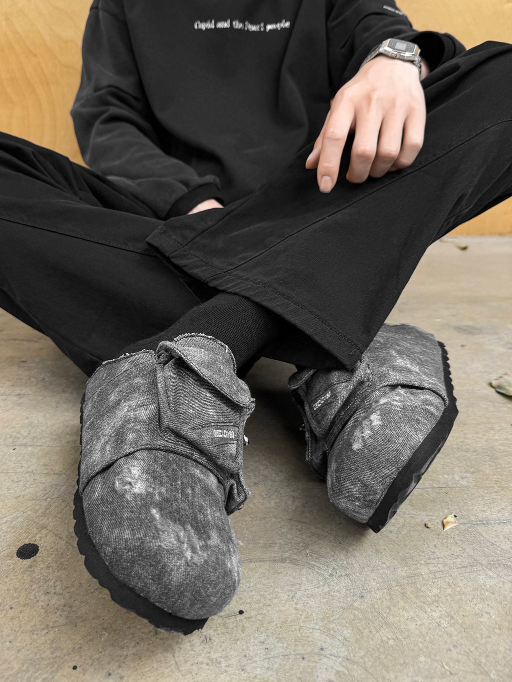 Denim Breathable Mule Shoes