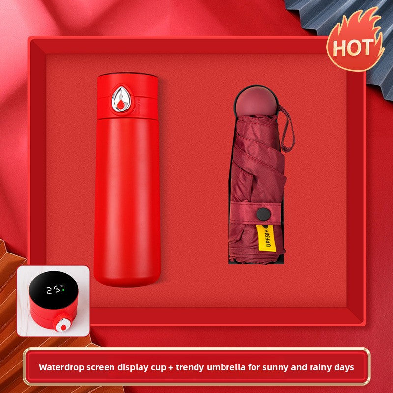 Smart Temperature Display Thermos Cup Gift Set