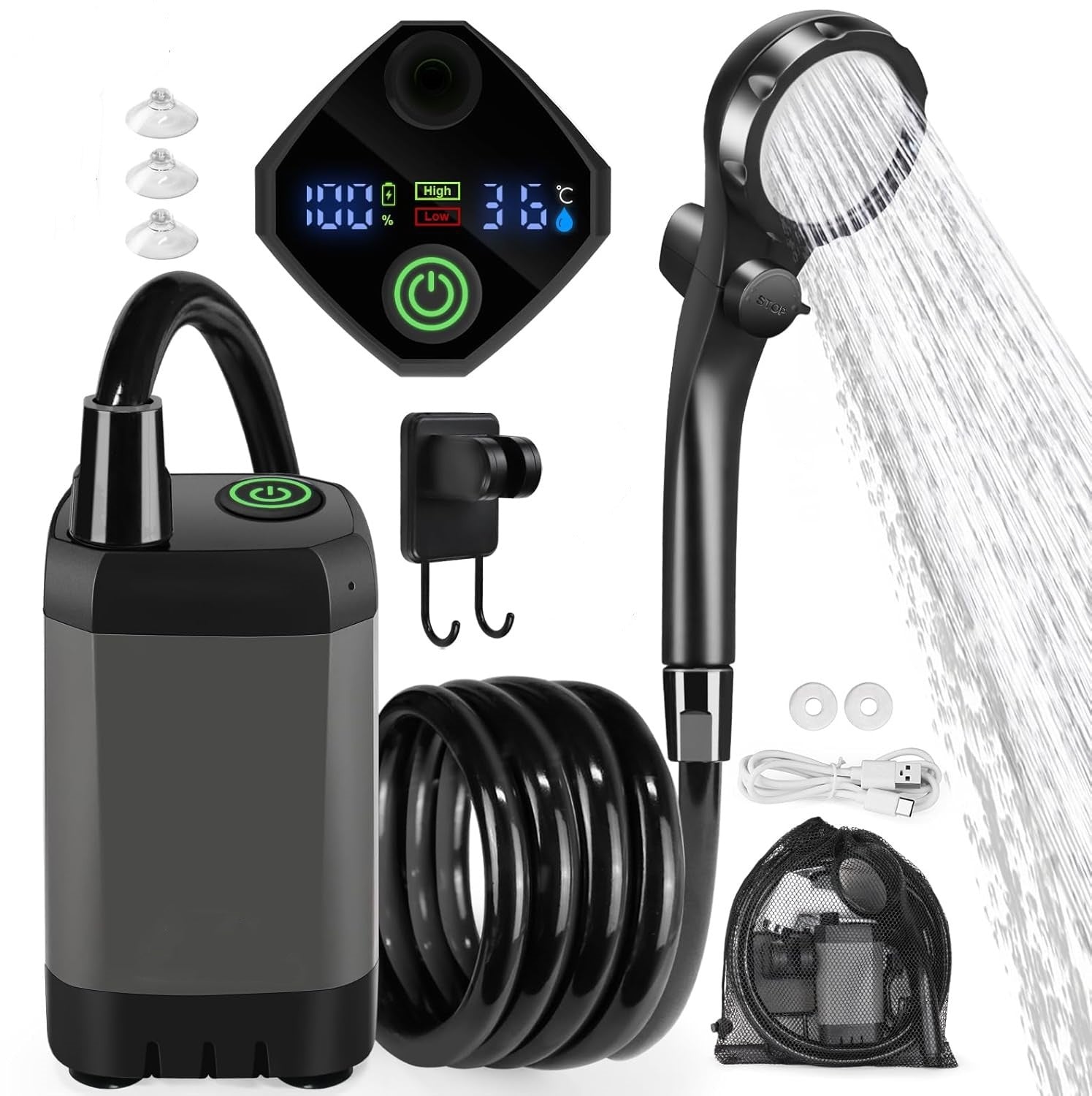 Portable Outdoor Electric Shower