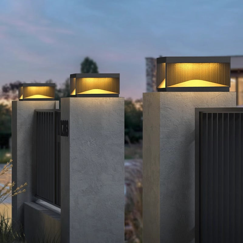 Solar Powered Outdoor Pillar Lamp