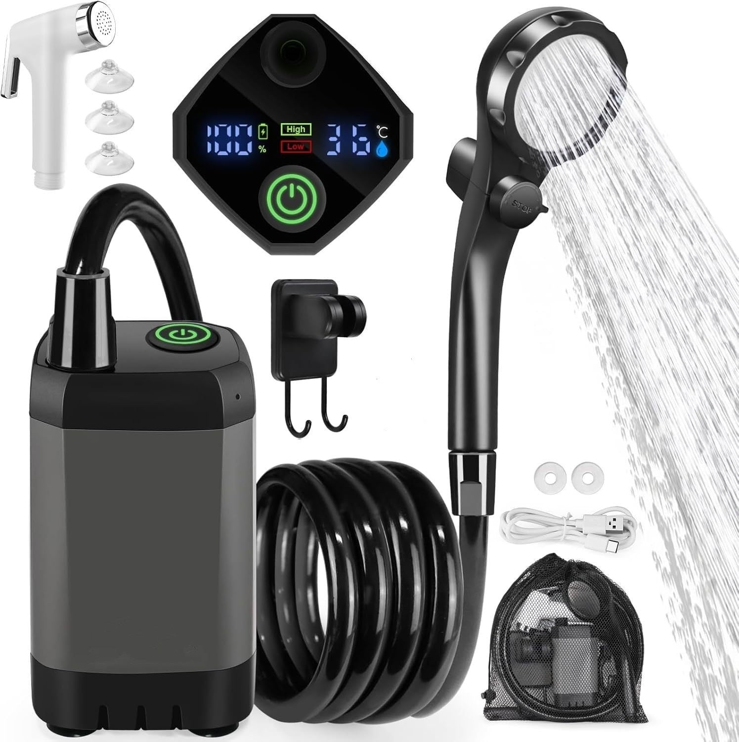 Portable Outdoor Electric Shower