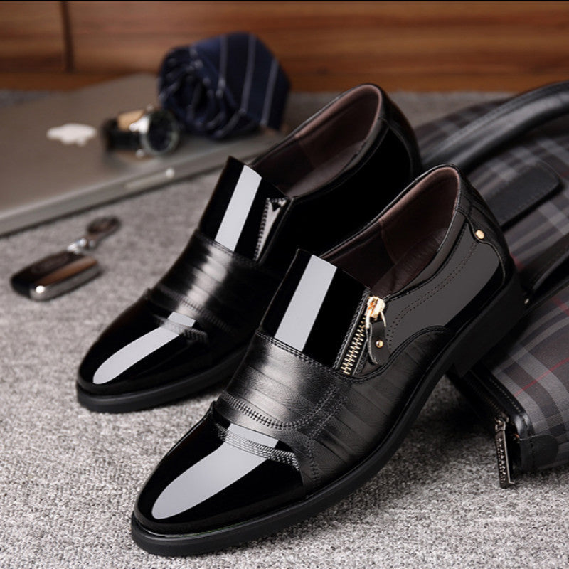 Mens Breathable Business Casual Slip-On Shoes