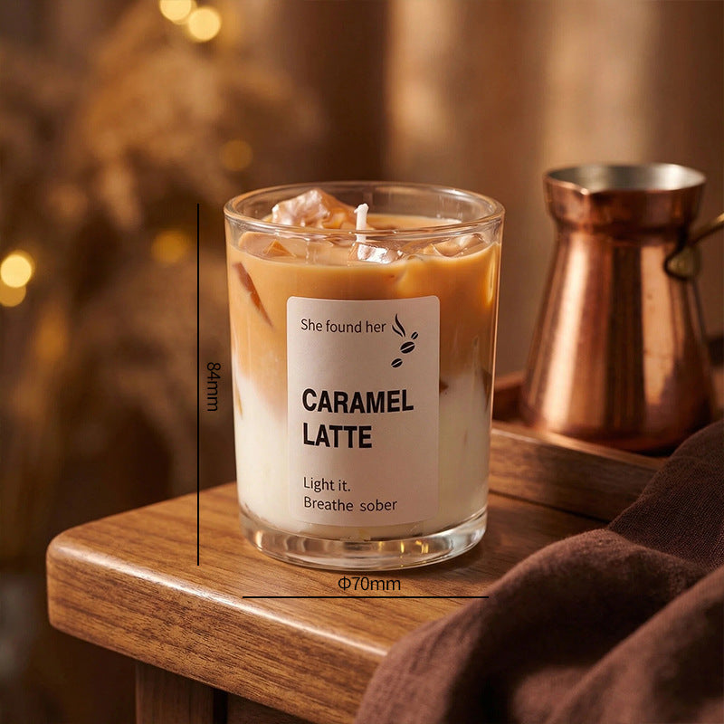 Creative Matcha Cup-Shaped Jelly Wax Scented Candle
