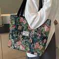 Geometric Pattern Canvas Tote Bag