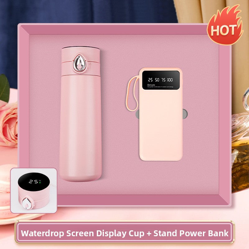 Smart Temperature Display Thermos Cup Gift Set