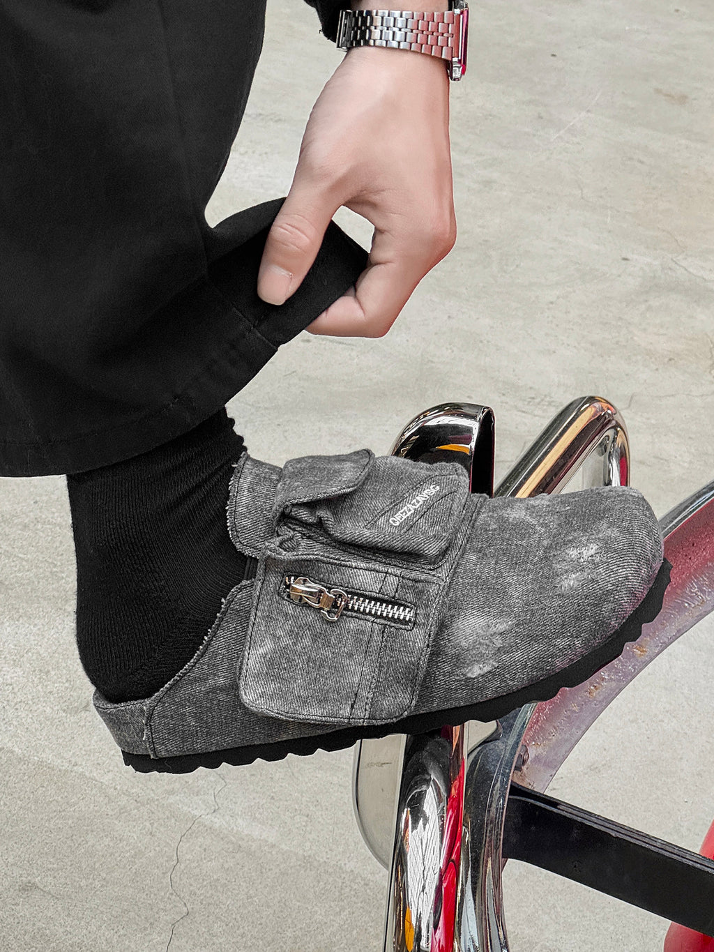Denim Breathable Mule Shoes
