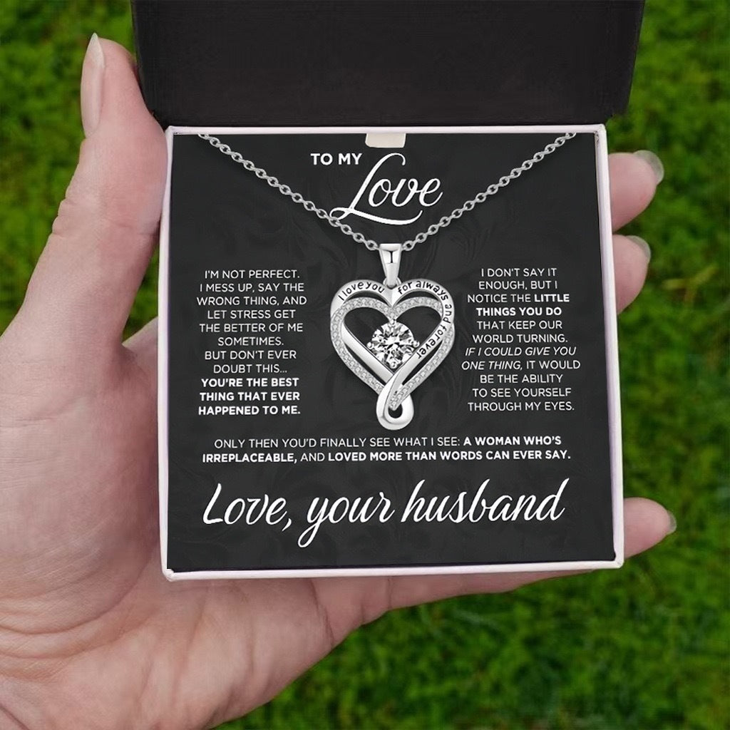 Eternal Heart Double-Layer Heart Necklace