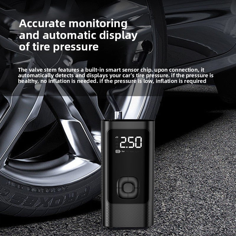 Portable Cordless Tire Inflator with Digital Display